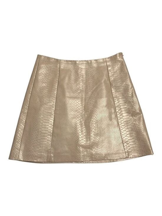 Aritzia Dresses & Skirts - BABATON ARITZIA Faux Leather Snake Skin Business Casual Mini Skirt Womens 4